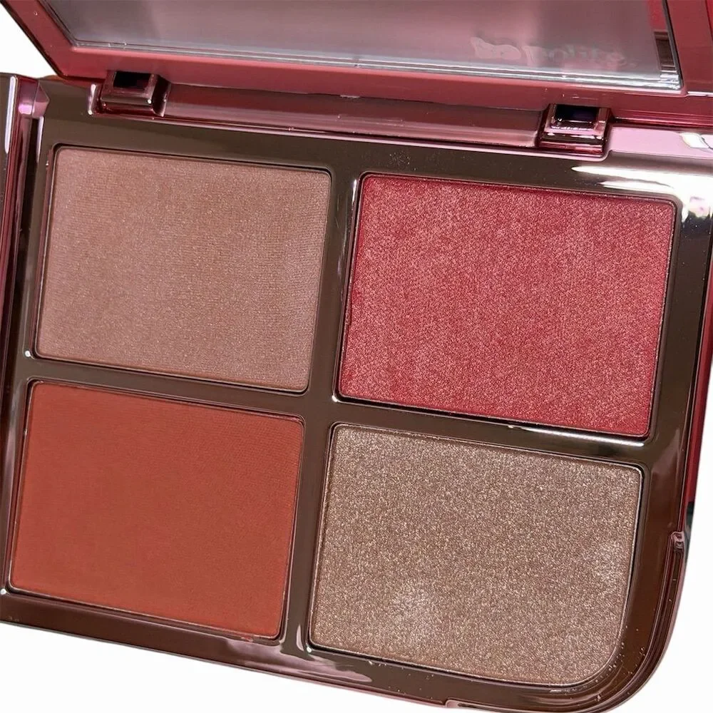 Polite Society Blush & Highlight Face Palette Assorted Shades Glow